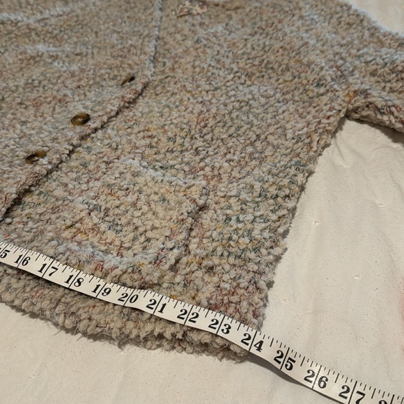 PINK REPUBLIC™️ Women's Size L Variegated Yarn Button Front Cardigan - Picture 13 of 14